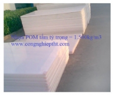 Nhựa POM tấm trắng - đen dày 10-50mmx1mx1m
